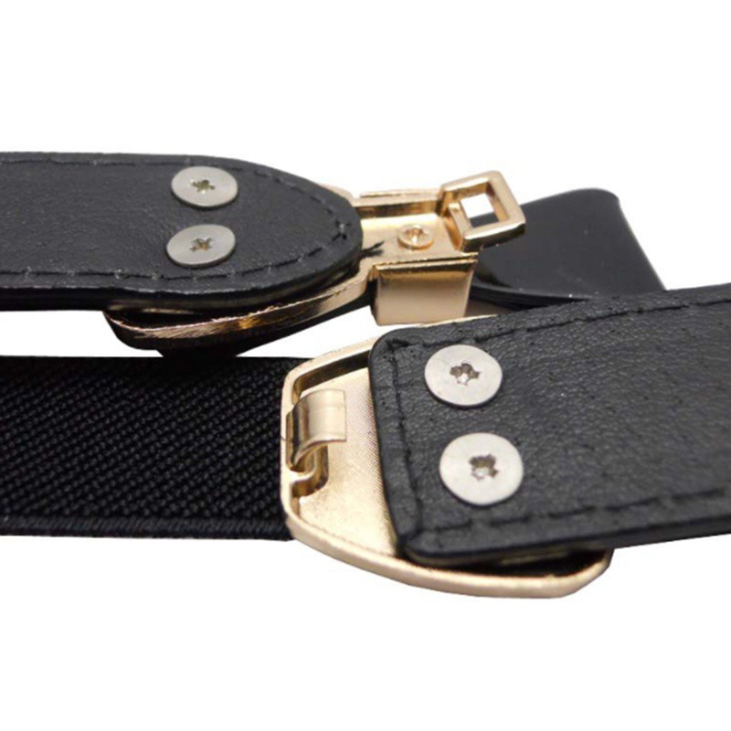 Thắt lưng da bản nhỏ phối khóa tròn thời trang cho nữ