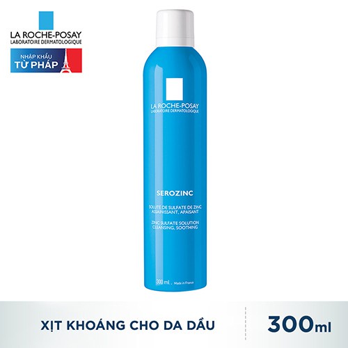 Xịt Khoáng Làm Dịu Da La Roche-Posay Serozinc 150ml +300ml cho da dầu mụn