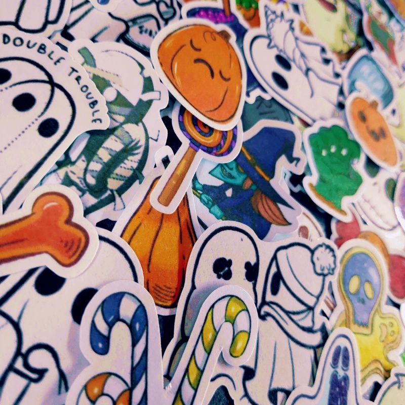 Set 30 hình dán sticker Halloween dễ thương