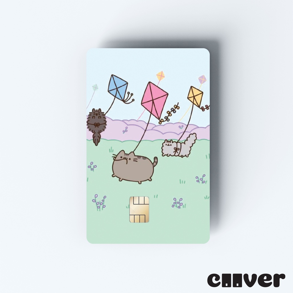 PUSHEEN1 - Miếng dán thẻ FREESHIP – Miếng dán thẻ ngân hàng/thẻ ATM, thẻ chung cư, thẻ thang máy, thẻ gửi xe,... COOVER