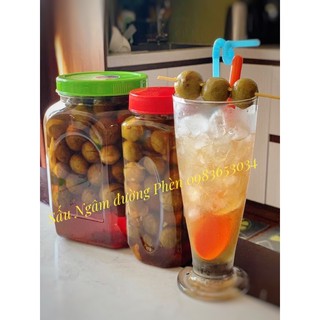 Sấu ngâm đường  (đường phèn, gừng mán)