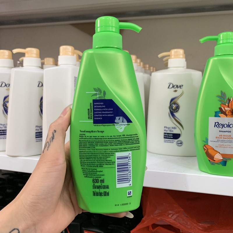 Dầu gội Rejoice siêu mềm mượt 630g