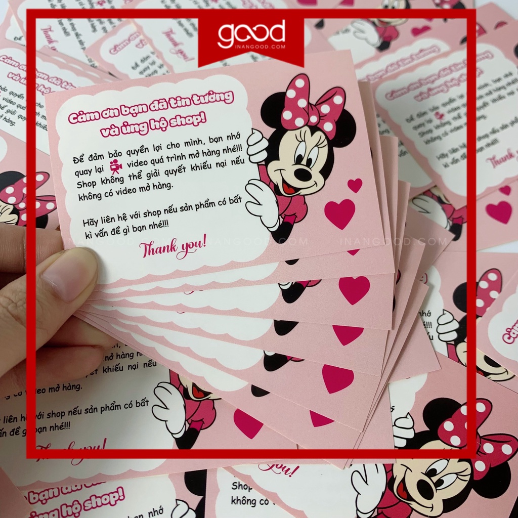 Decal Dán, Tem Nhãn Dán Cám Ơn Anh Shipper Có Ô Ghi Vận Đơn Và Keo Dính, Cán Màn Bóng, Chống Nước