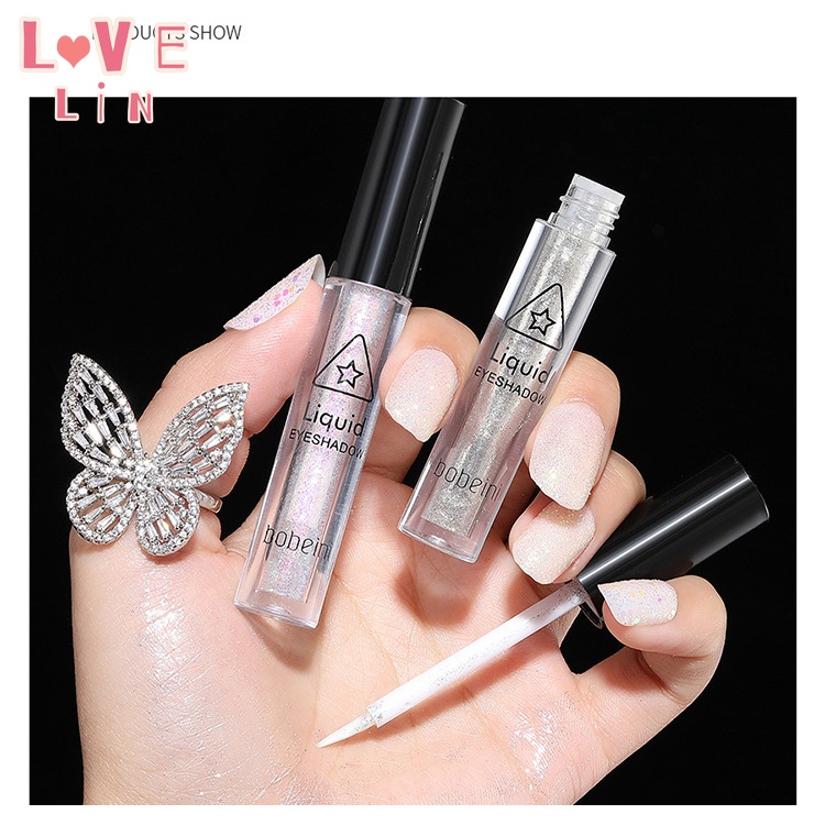 【lovelin】 Phấn Mắt Dạng Lỏng Một Giọt Nước Có Kim Tuyến Tơ Tằm Ánh Ngọc Trai Phân Cực Làm Sáng Da Đơn Sắc
