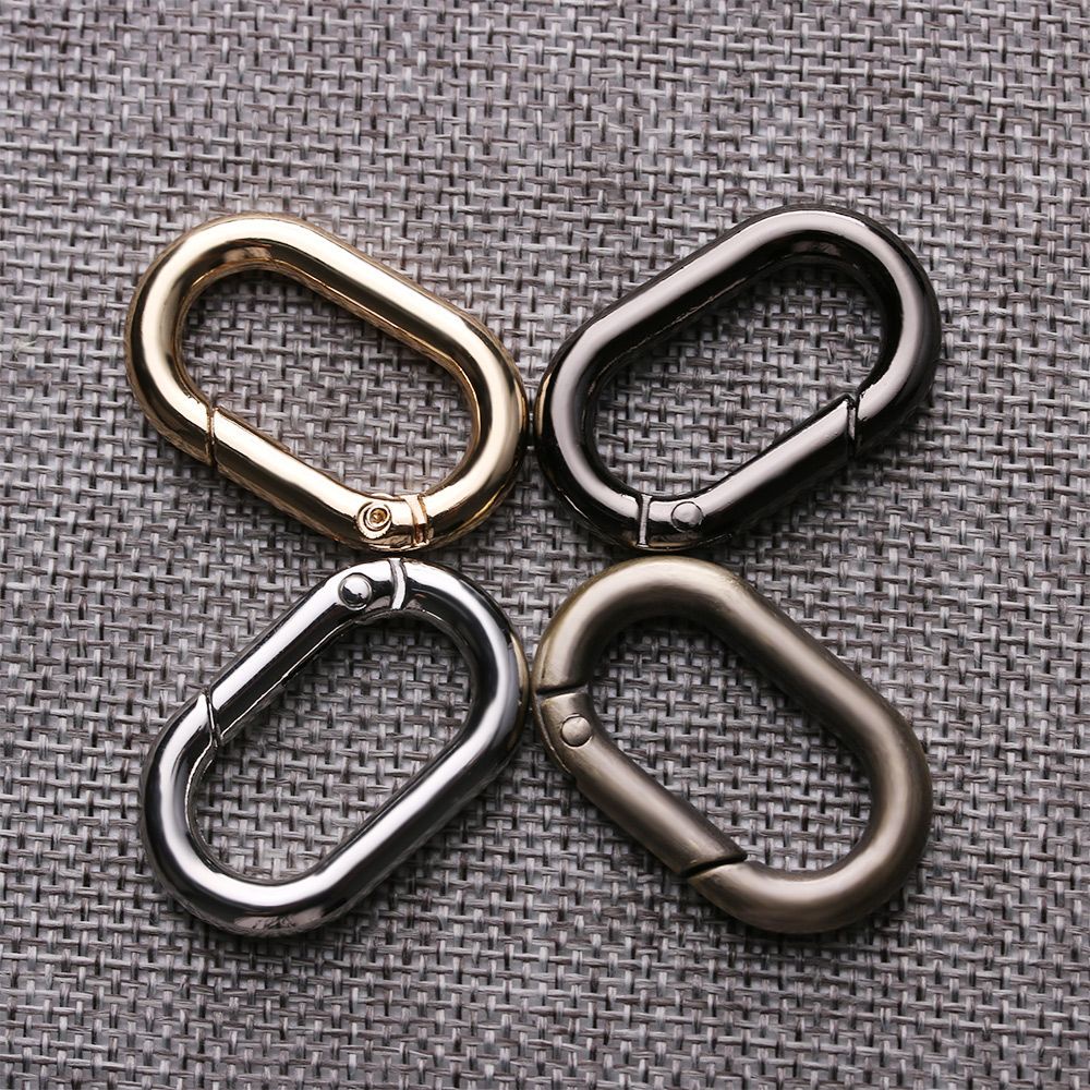 Set 1/2/4/5 Móc Khóa Túi Xách/Túi Xách Hình Oval Chất Liệu Hợp Kim Kẽm Nhiều Màu Sắc Đa Ứng Dụng Cho Hoạt Động Ngoài Trời