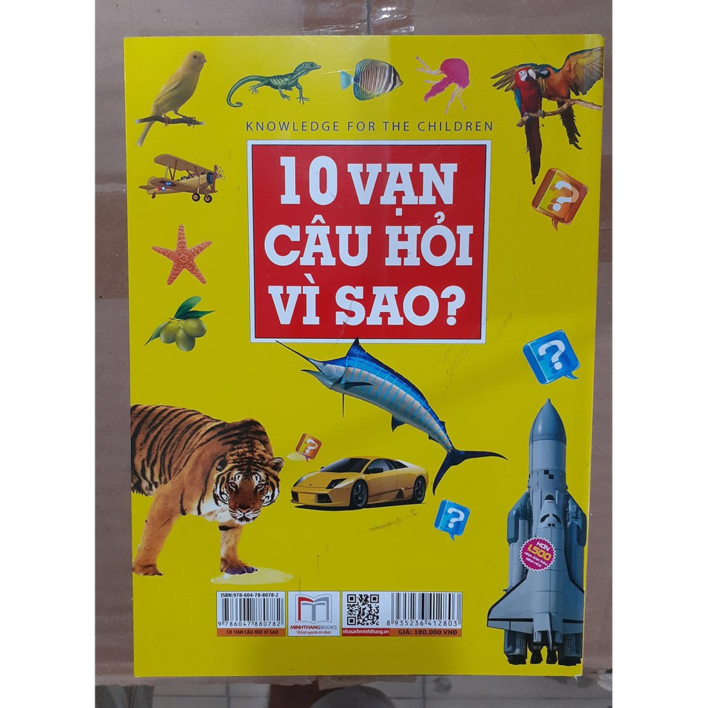 Sách - 10 vạn câu hỏi vì sao? - Bách khoa tri thức phổ thông (tranh màu - bìa mềm) Tặng kèm Bookmark