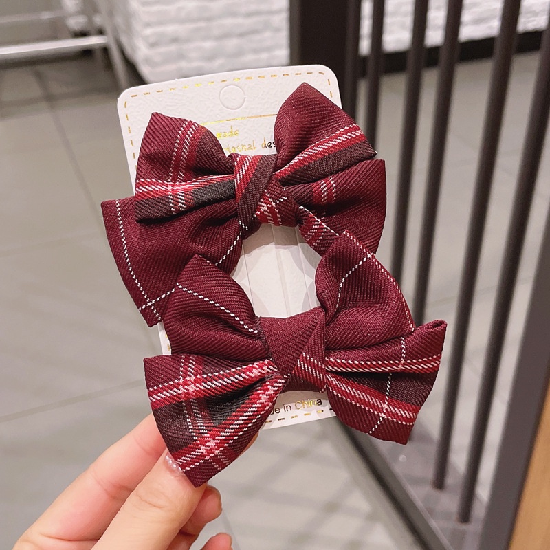 Bộ kẹp tóc hình nơ phong cách Hàn Quốc dễ thương cho bé gái