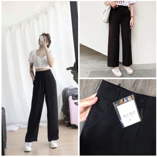 Quần ống rộng culottes suông dài, quần lưng cao kiều Hàn Quốc cho nữ 2020 QD04