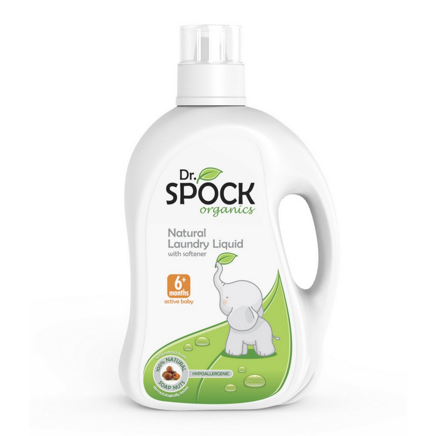 Nước giặt xả chiết xuất thiên nhiên cho trẻ từ 6 tháng Dr. Spock Organics