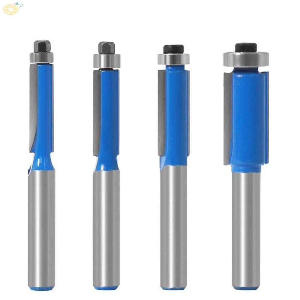 【VARSTR】Router Bit 45# Carbon Steel Cutter Body 8mm Shank Double-Edged Power Tools