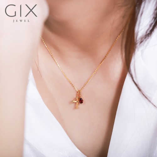 Mặt dây chuyền thánh giá bằng bạc tinh xảo cao cấp Gix Jewel MDC02