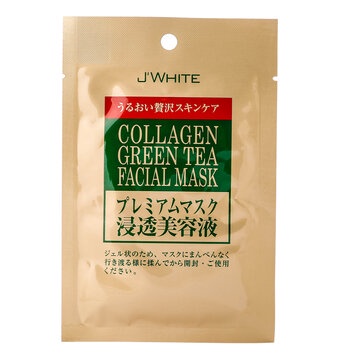 Miếng đắp mặt nạ Collagen Trà Xanh Nhật Bản thương hiệu J'WHITE kháng khuẩn ngừa mụn chống lão hóa giảm nếp nhăn