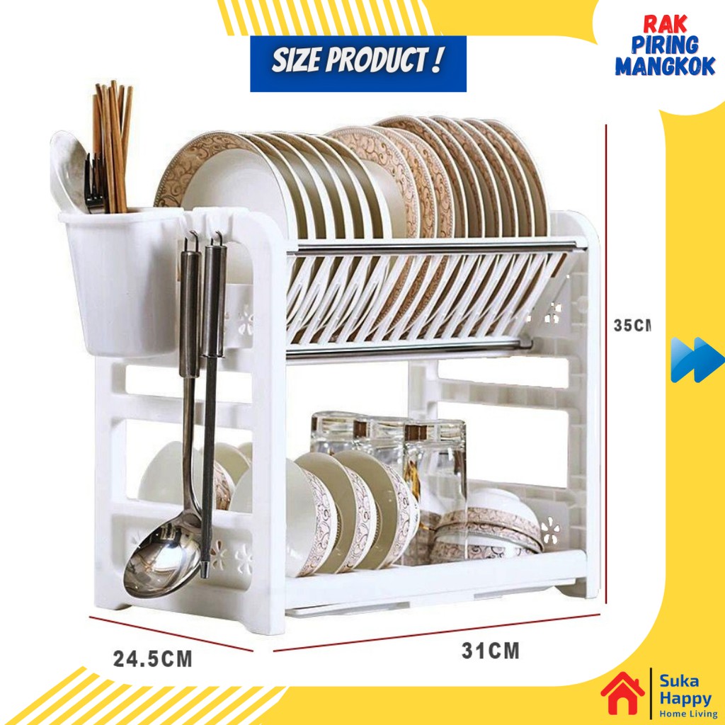 Giá Nhựa Để Chén Dĩa Muỗng Nĩa Cho Nhà Bếp (Có Bán Lẻ) | BigBuy360 - bigbuy360.vn