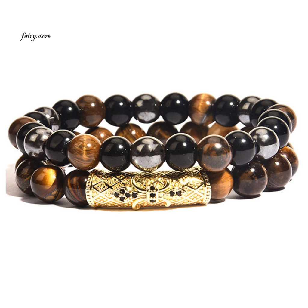 Fairystore| Vòng Tay Chuỗi Hạt Đá Mắt Hổ Tự Nhiên
