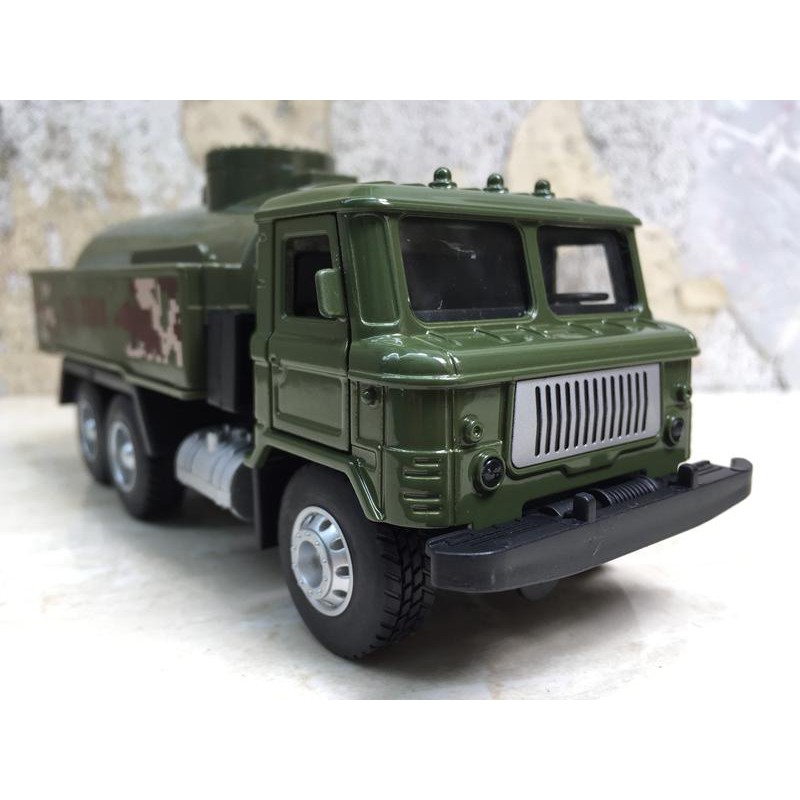 Mô hình xe Quân sự Gaz 66 Xăng dầu 1:36