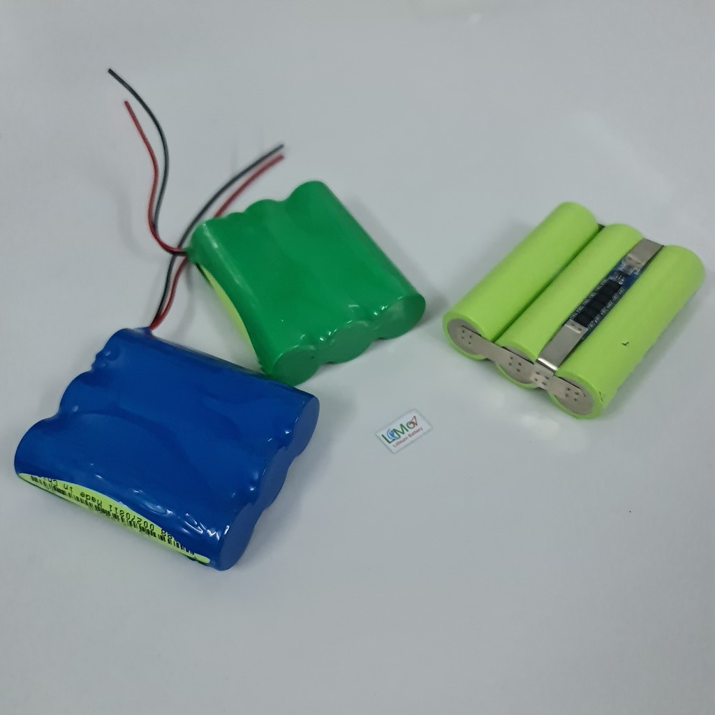 Pin 1S 3.7V 7500mAH. Pin mới, dòng xả cao. 3 Cell 18650, Có mạch bảo vệ 1S siêu bền - LIMO