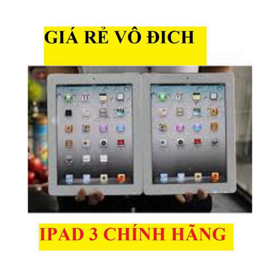 Máy Tính Bảng Ipad 3 zin Chính Hãng apple, màn hình 9.7inch, chơi Tiktok Zalo Fb Youtube