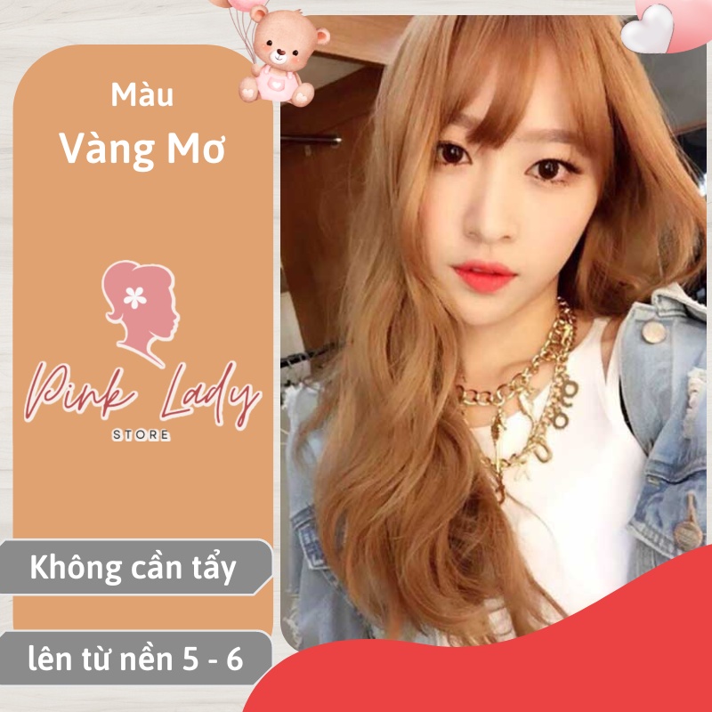 Thuốc nhuộm tóc vàng mơ không cần tẩy tại nhà giá rẻ chính hãng OL35