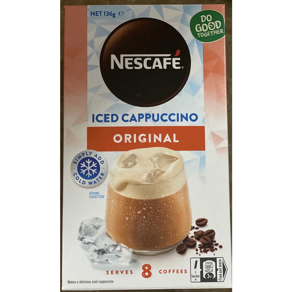 Cafe Sữa Bọt Kem Nescafe Cappuccino 10 gói - Úc [MẪU MỚI] | BigBuy360 - bigbuy360.vn