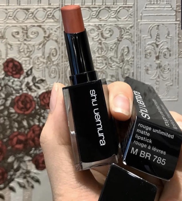 [𝔅𝔢𝔢❅] Son SHU UEMURA 785 vỏ đen đỏ nâu đất 2019 chuẩn auth nhật date mới có bill [𝔅𝔢𝔢❅]