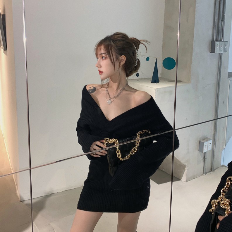 Đầm Ôm Cổ Tim Phong Cách Hàn Quốc Tôn Dáng Cho Nữ | BigBuy360 - bigbuy360.vn