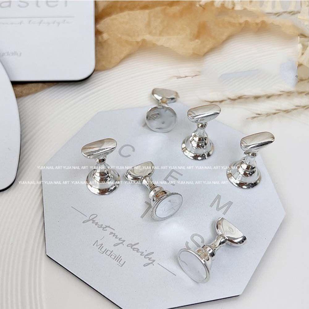 Bảng Thép Trưng Bày Móng Tay Giả Hình Lục Giác DIY