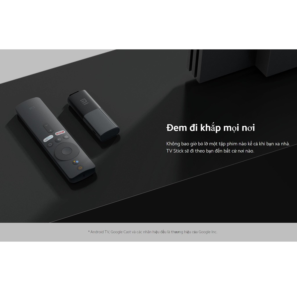 CHÍNH HÃNG - Android TV Xiaomi Mi TV stick - Bản Quốc Tế - Hỗ trợ Tiếng Việt - Fullbox