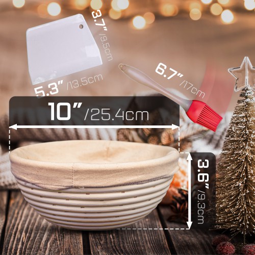 Bát ủ bột - Dụng cụ làm bánh - Bát mây trang trí