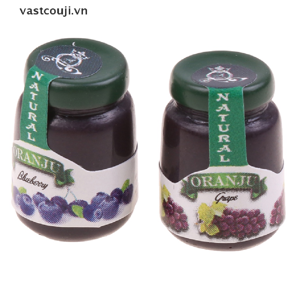 Set 4 Mô Hình Lọ Mứt Trang Trí Nhà Búp Bê Tỉ Lệ 1: 12