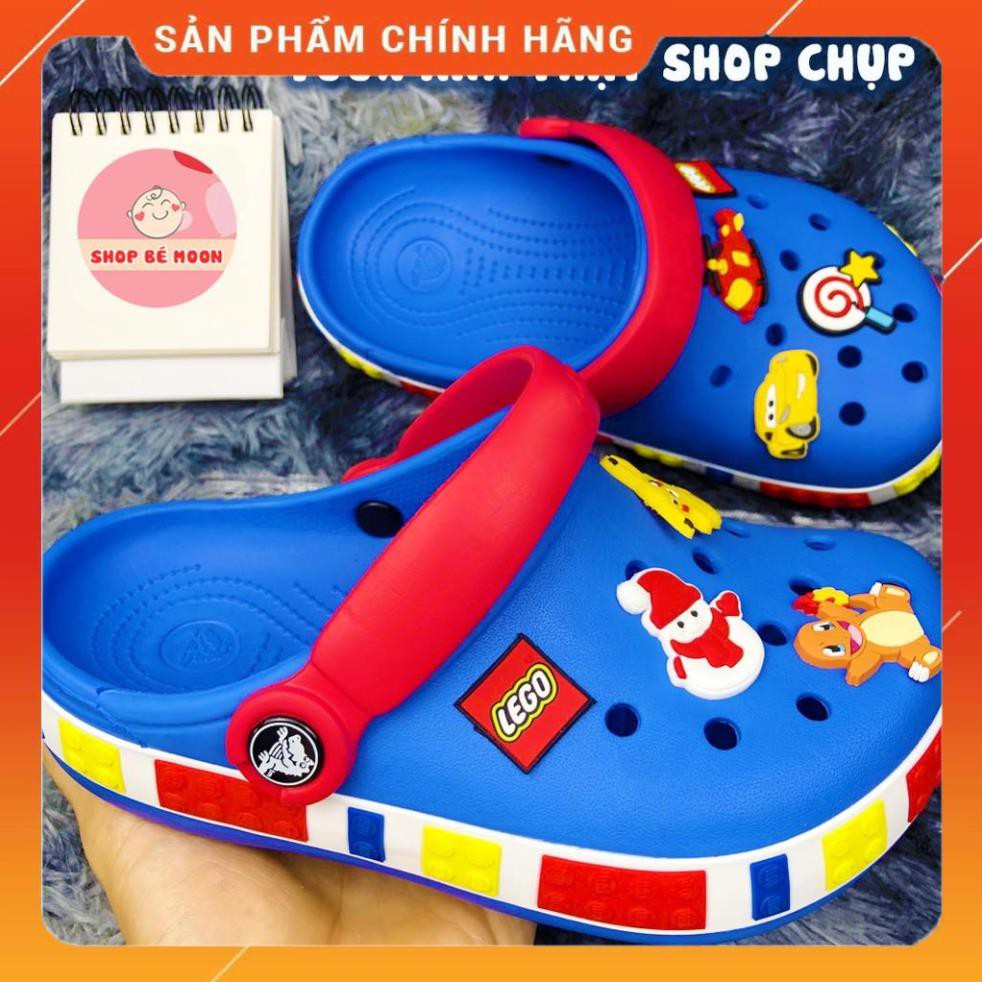 Dép Sục Cross LEGO Màu Xanh Cho Bé Trai Siêu Êm Chân, Kháng Khuẩn Chống Trơn Trượt Bảo Vệ Ngón Chân -mn8