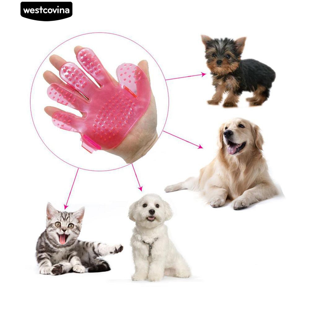 Găng tay mát xa bằng nhựa dành cho thú cưng khi tắm