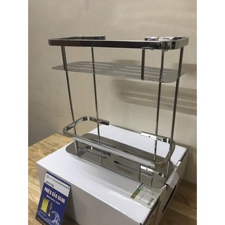 kệ thẳng 2 tầng inox 304 (Mã :KT-03)