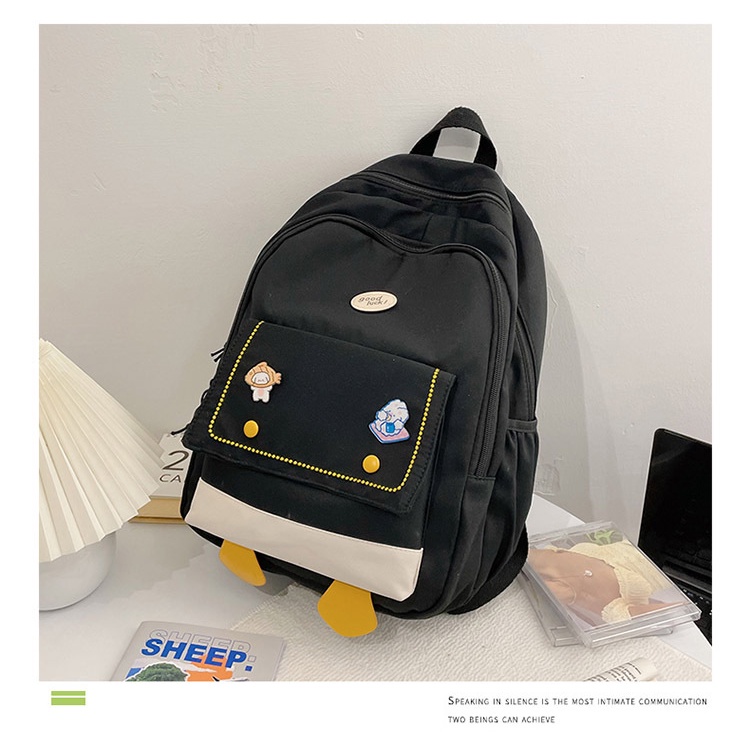 Ba Lô Mềm Mại In Họa Tiết Hoạt Hình Dễ Thương Phong Cách Nhật Bản Cho Nữ