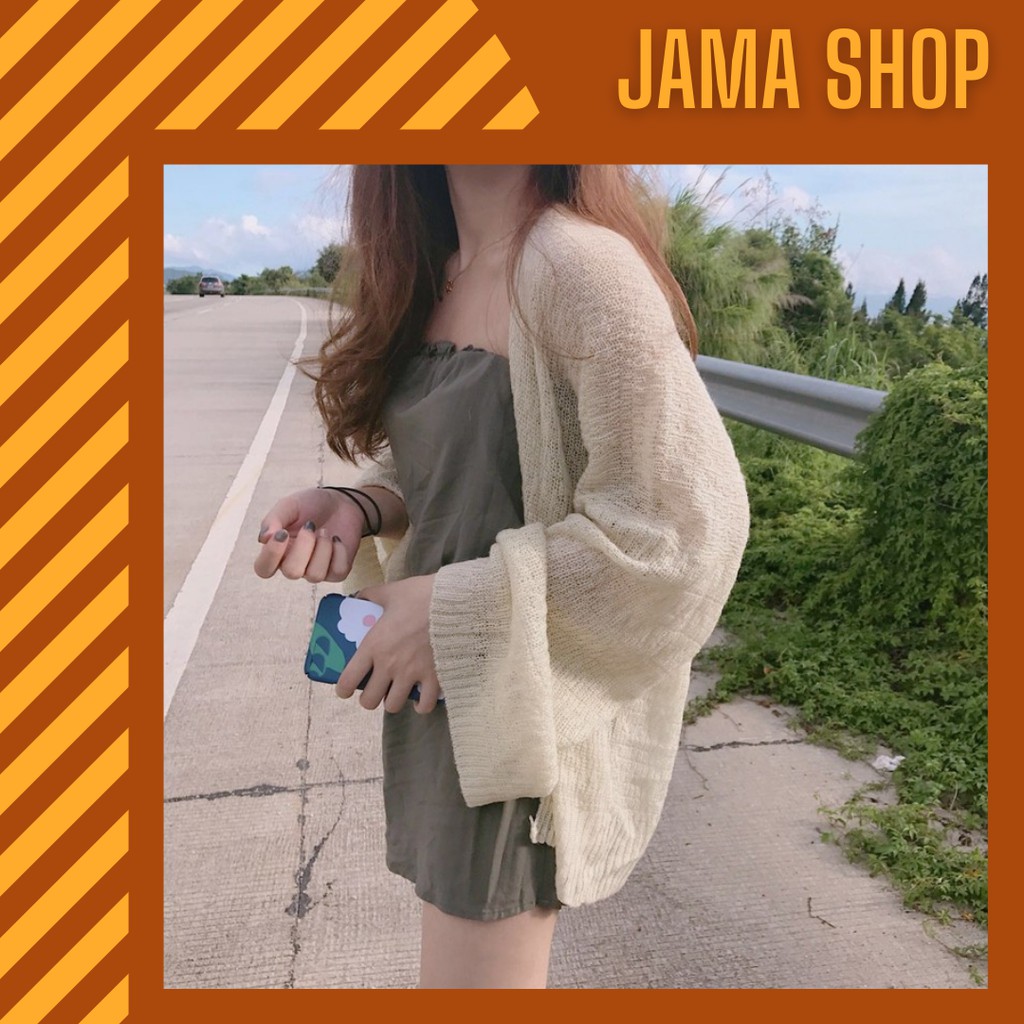 Áo Cardigan Len Mỏng Quảng Châu Loại 1 Mặc Quanh Năm