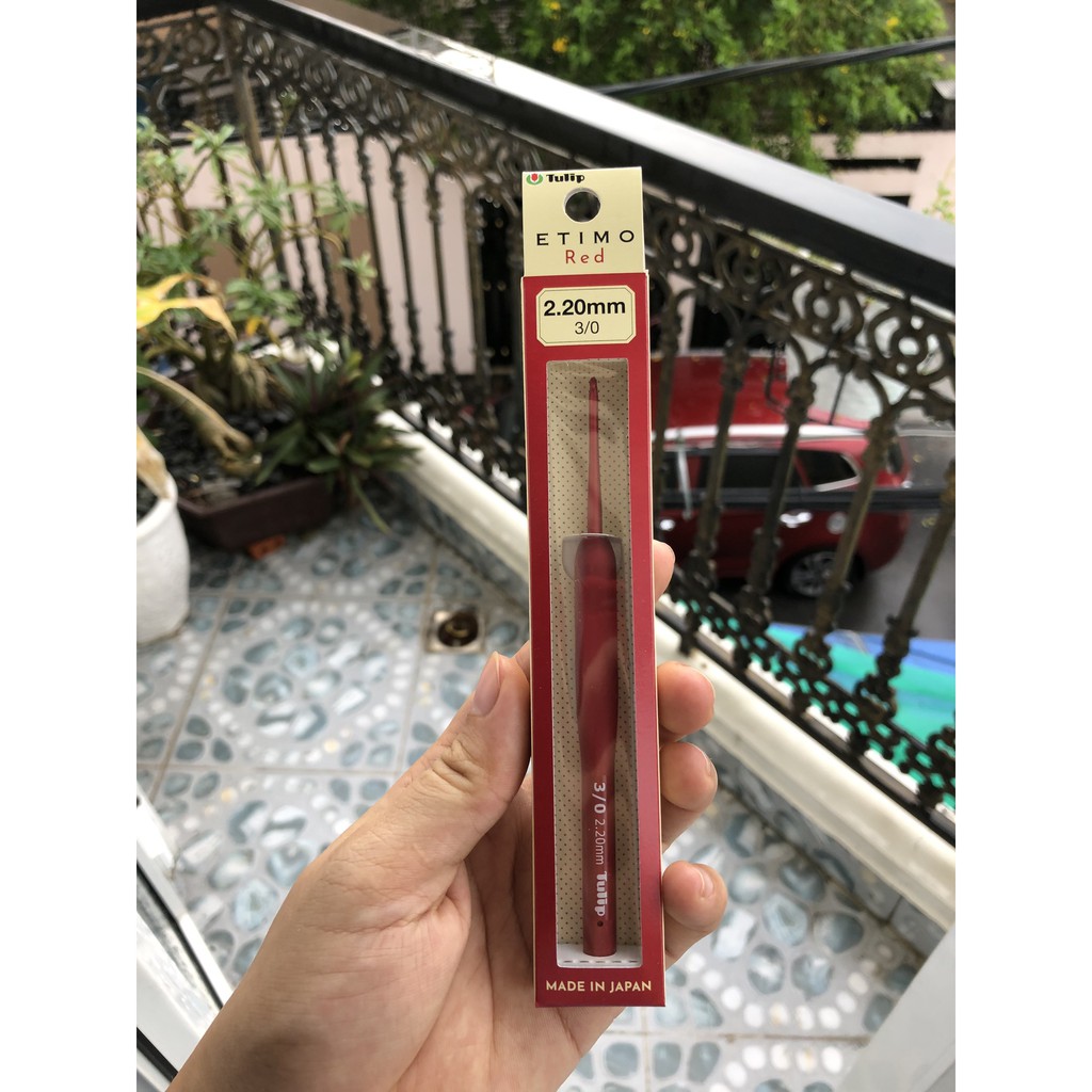Kim móc tulip đỏ / kim móc len tulip red lẻ size 185k/cây