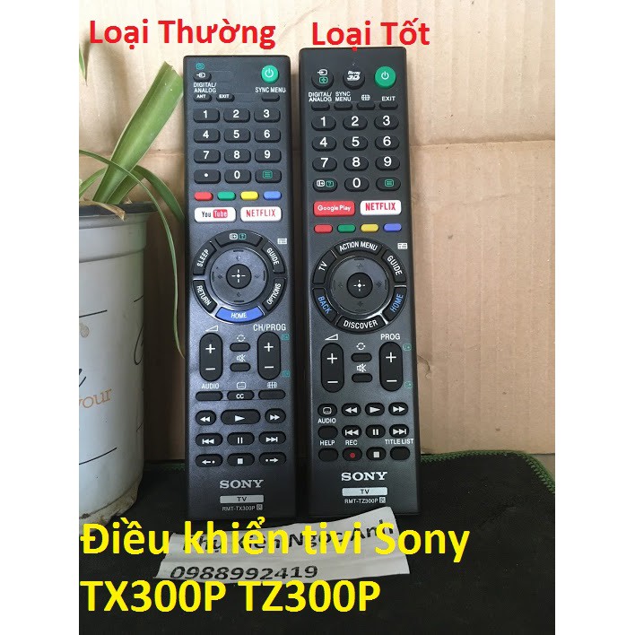 Remote Điều khiển tivi Sony TX300P và TZ300P loại