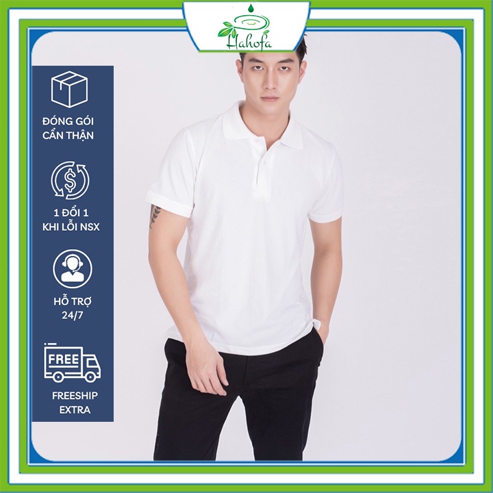 Áo Thun Nam Có Cổ Polo Hàng Hiệu Cao Cấp Áo Phông Unisex Nữ Trơn Haho