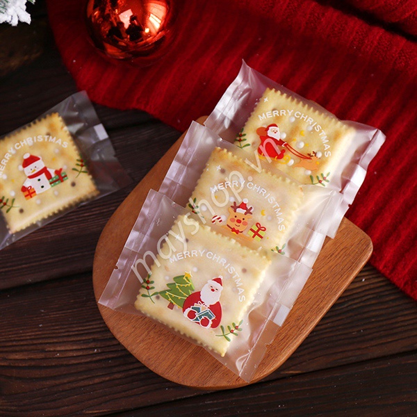 100 Túi bánh quy mờ Merry Christmas/ TB52