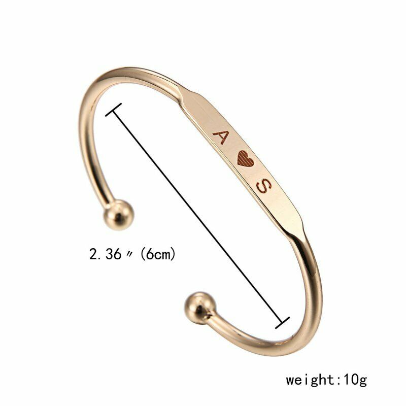 Khắc tự do!!!Vòng Tay Khắc Tên Bằng Thép Không Gỉ
