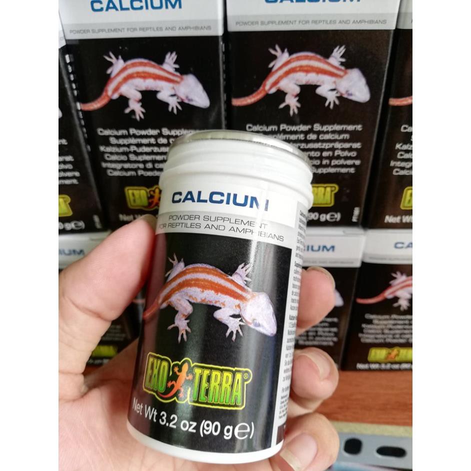 Canxi không d3 Exo terra 90g cho bò sát .