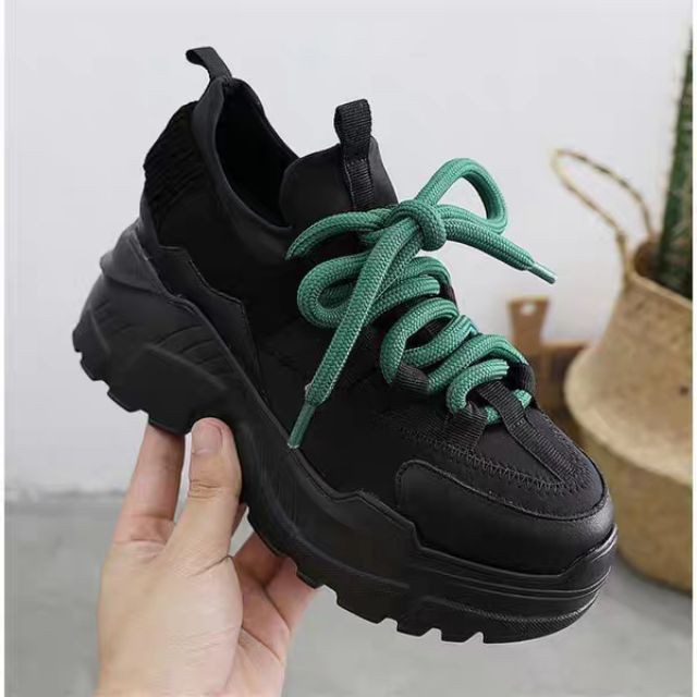 [Sale điên cuồng]Giày sneaker nữ đế độn 5cm phong cách cho các bạn cá tính (chat để chọn màu)