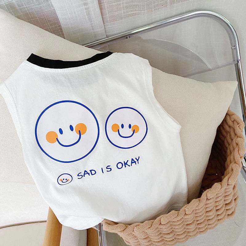 Áo Thun Sát Nách In Họa Tiết Hoạt Hình Thoáng Khí Phong Cách Nhật Hàn Cho Bé Trai