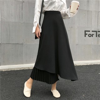 XJ Chân váy dài kéo eo cao thời trang dành cho nữ