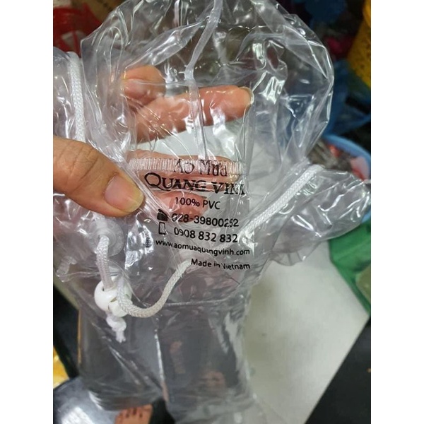 Áo mưa 1 đầu cánh dơi và bít Quang Vinh / Áo mưa trong suốt HÀNG LOẠI 1 mềm dẻo