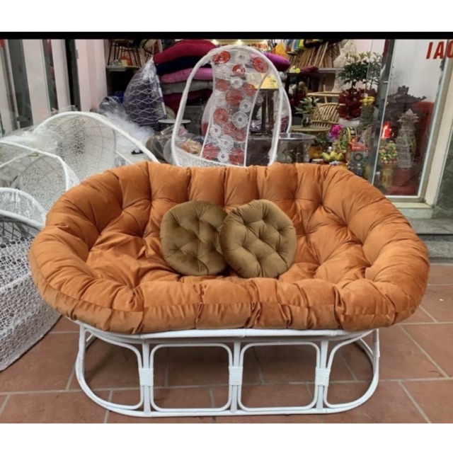 Ghế thư giãn Papasan Đôi phòng khách/phòng ngủ  phong cách Bắc Âu