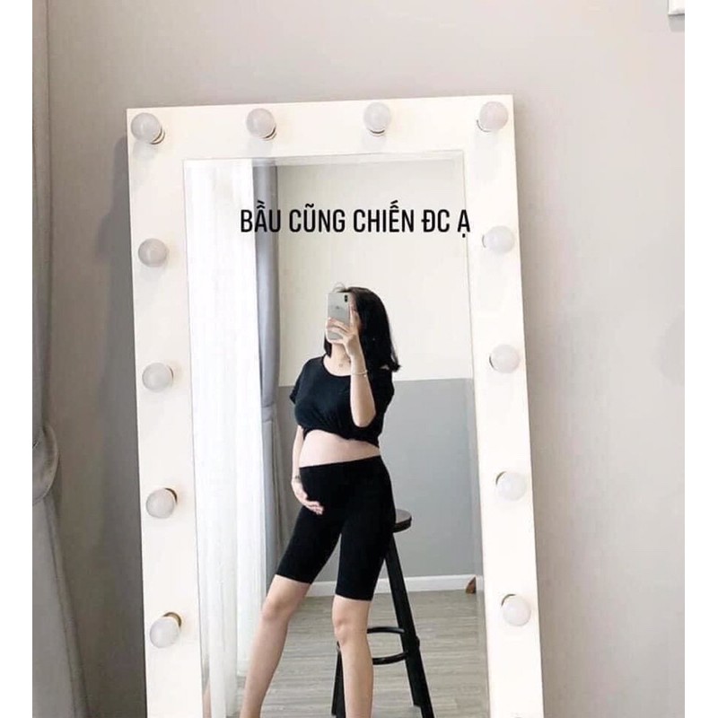 Quần legging ngố đùi cuộn( Kèm ảnh thật, video)
