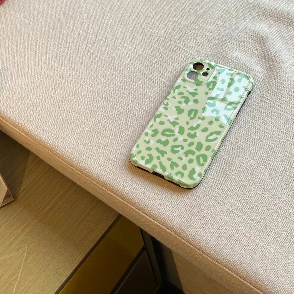 Green leopard Suitable for iphone 7/8 / Se2020 7plus / 8plus Ix Xr Xsmax 11 11pro11promax 12 12mini 12pro 12pro Max soft shell | BigBuy360 - bigbuy360.vn