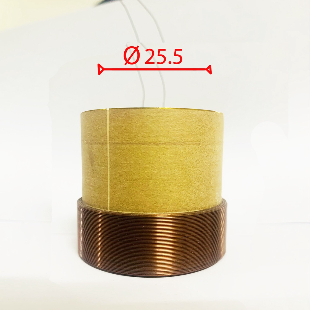 [Mã ELHACE giảm 4% đơn 300K] Coil loa 25.5 mm loại 6 lớp lõi đồng - côn loa 25.5 mm ( 6 lớp ) dây đồng