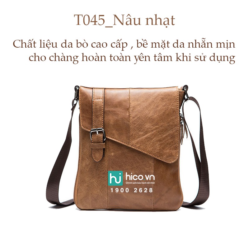 TÚI ĐEO CHÉO NAM CAO CẤP T045 - THIẾT KẾ ĐỘC ĐÁO - PHONG CÁCH THỜI TRANG