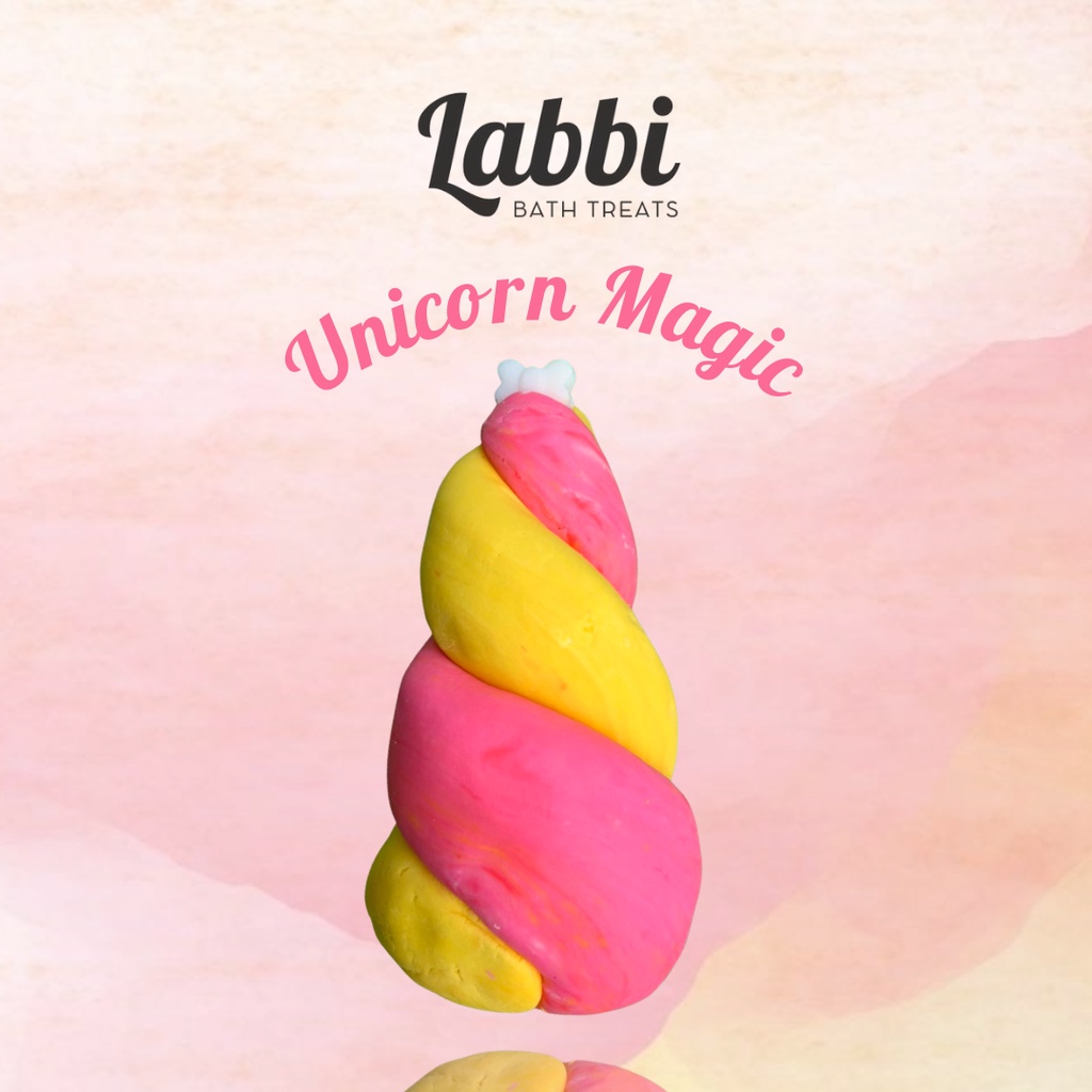 Bánh siêu tạo bọt bồn tắm UNICORN MAGIC [Labbi] Bubble Bar